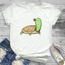 Dame-T-shirt med kaktusmotiv 7