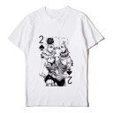 Dame-T-shirt med kortmotiv 4