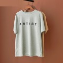 Dame-T-shirt med kunstnertryk 1