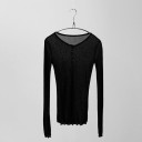 Dame T-shirt med lange ærmer A958 3