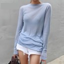 Dame T-shirt med lange ærmer B350 6