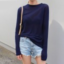 Dame T-shirt med lange ærmer B350 4