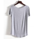 Dame T-shirt med lomme 3