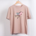 Dame T-shirt med lyn 6