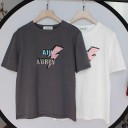 Dame T-shirt med lyn 1