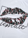 Dame-T-shirt med mundtryk 2