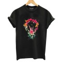 Dame-T-shirt med pæreprint 2
