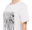 Dame T-shirt med pailletter A1232 4