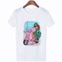 Dame-T-shirt med Paris-motiv 8