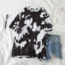 Dame t-shirt med pletter 3