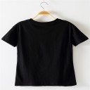 Dame T-shirt med roser 3