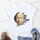 Dame T-shirt med sjovt print B136 10