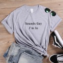 Dame T-shirt med sjovt print B160 13