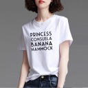 Dame T-shirt med sjovt print B165 1
