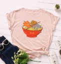 Dame T-shirt med sjovt print B302 3