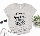 Dame T-shirt med sjovt print B316 4