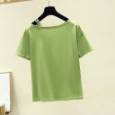 Dame T-shirt med sløjfe B396 2