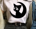 Dame-T-shirt med tegneseriemotiv 3