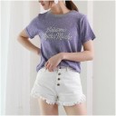 Dame T-shirt med tryk A1086 3