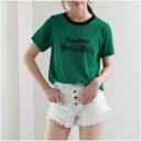 Dame T-shirt med tryk A1086 5