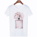 Dame T-shirt med tryk A145 2