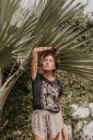 Dame T-shirt med tryk A163 2