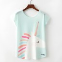 Dame T-shirt med tryk A72 6
