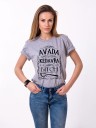 Dame T-shirt med tryk A966 2