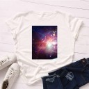 Dame T-shirt med tryk B120 9