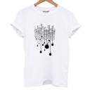 Dame T-shirt med tryk B171 2