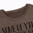 Dame T-shirt med tryk B180 5