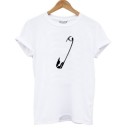 Dame T-shirt med tryk B191 1