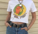 Dame T-shirt med tryk B293 1