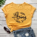 Dame T-shirt med tryk B297 15