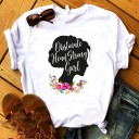Dame T-shirt med tryk B307 3