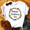 Dame T-shirt med tryk B307 4