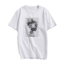 Dame T-shirt med tryk B338 2