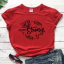 Dame T-shirt med tryk B395 18