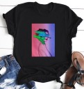 Dame T-shirt med tryk B397 2