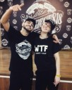 Dame-T-shirt med WTF-print 2