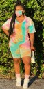 Dame T-shirt og shorts B1050 4