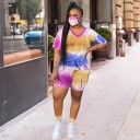Dame T-shirt og shorts B1050 8