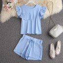 Dame T-shirt og shorts B1172 4