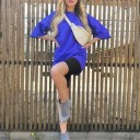 Dame T-shirt og shorts B880 5
