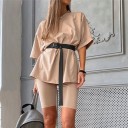 Dame T-shirt og shorts B880 6