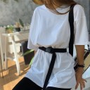 Dame T-shirt og shorts B880 2