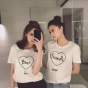 Dame T-shirt til bedste venner B306 3