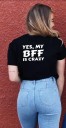 Dame-T-shirt til bedste venner 4