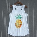 Dame tanktop med frugtprint 7
