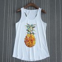 Dame tanktop med frugtprint 10